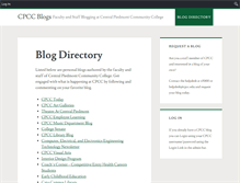 Tablet Screenshot of blogs.cpcc.edu