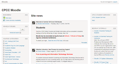 Desktop Screenshot of moodle.cpcc.edu