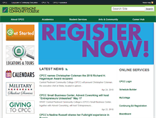 Tablet Screenshot of cpcc.edu